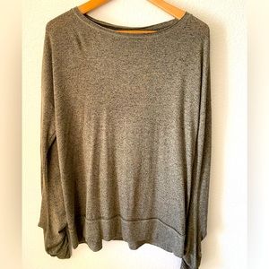 Olive colored long sleeve shirt. Size L